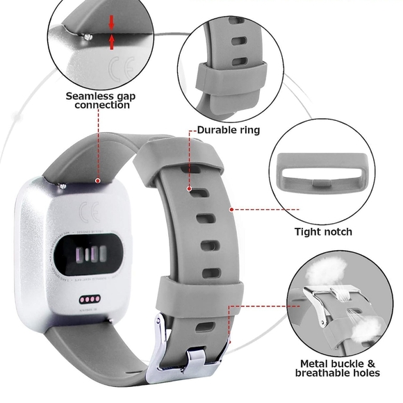 Fitbit Versa Wrist Bands & Charger - Picture 4 of 5